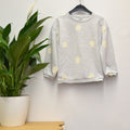 Tu Kids Sweatshirt Gr. 104/110 – Grau mit Punkten | Secondhand
