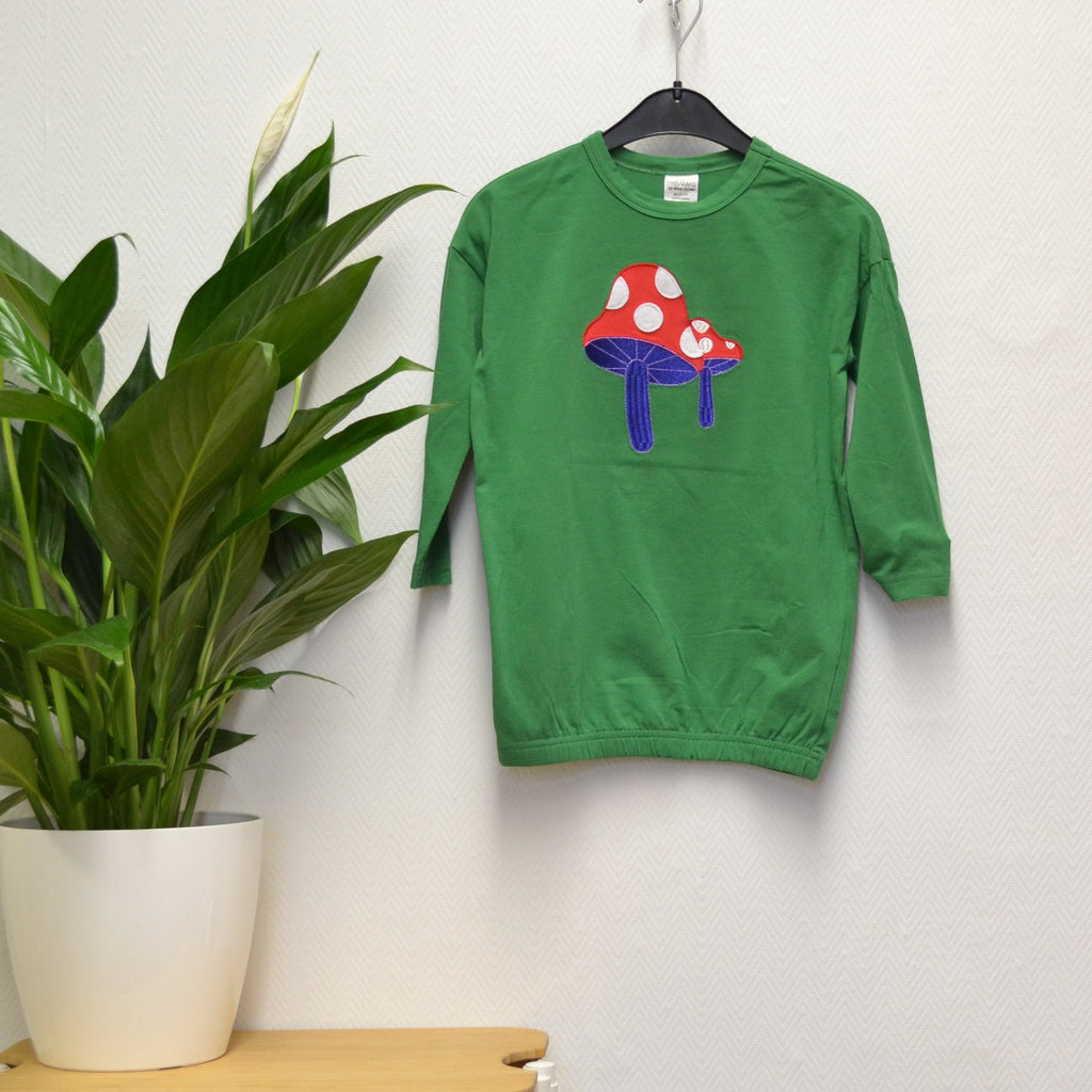Fred's World by Green Cotton Kleid mit Pilzmotiv – Grün – Gr. 98