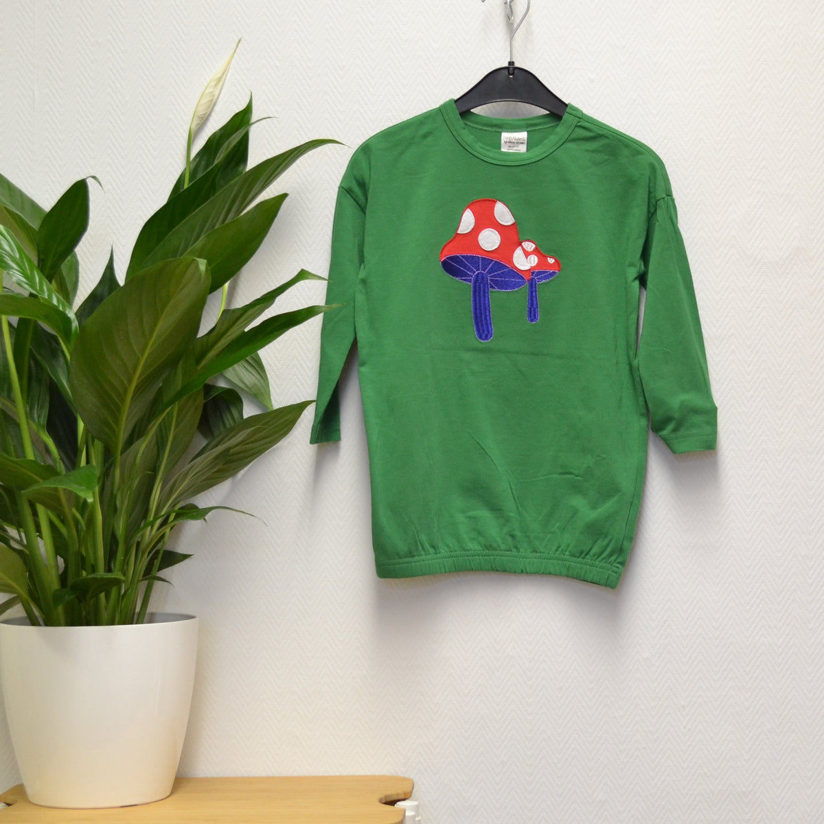 Fred's World by Green Cotton Kleid mit Pilzmotiv – Grün – Gr. 98