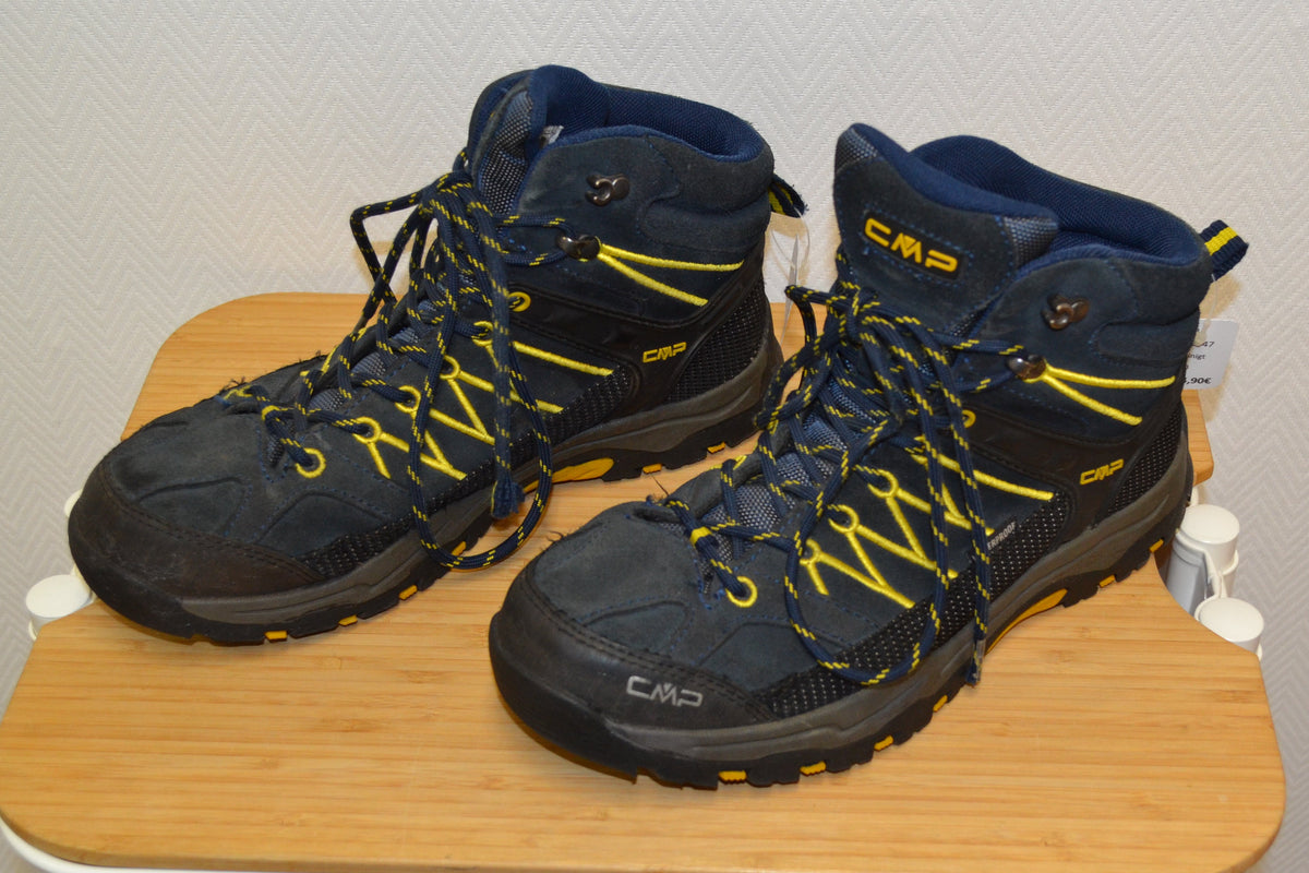 CMP Outdoor Boots / Wanderschuhe Dunkelblau Gelb – Gr. 40 – Gebraucht