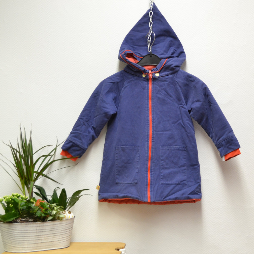 Alba Kid Übergangsmantel – Blau/Rot – Gr. 110/116