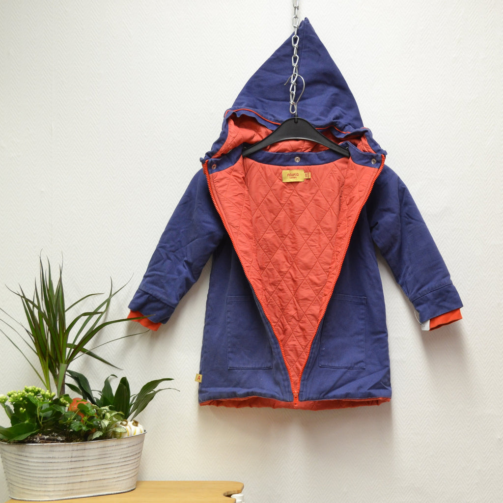 Alba Kid Übergangsmantel – Blau/Rot – Gr. 110/116