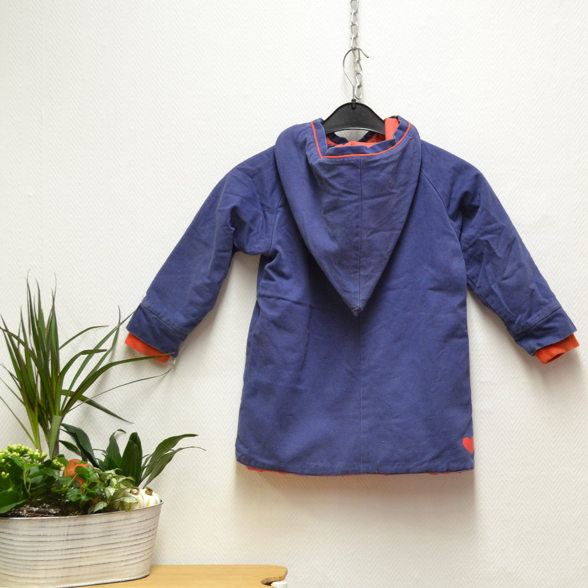 Alba Kid Übergangsmantel – Blau/Rot – Gr. 110/116