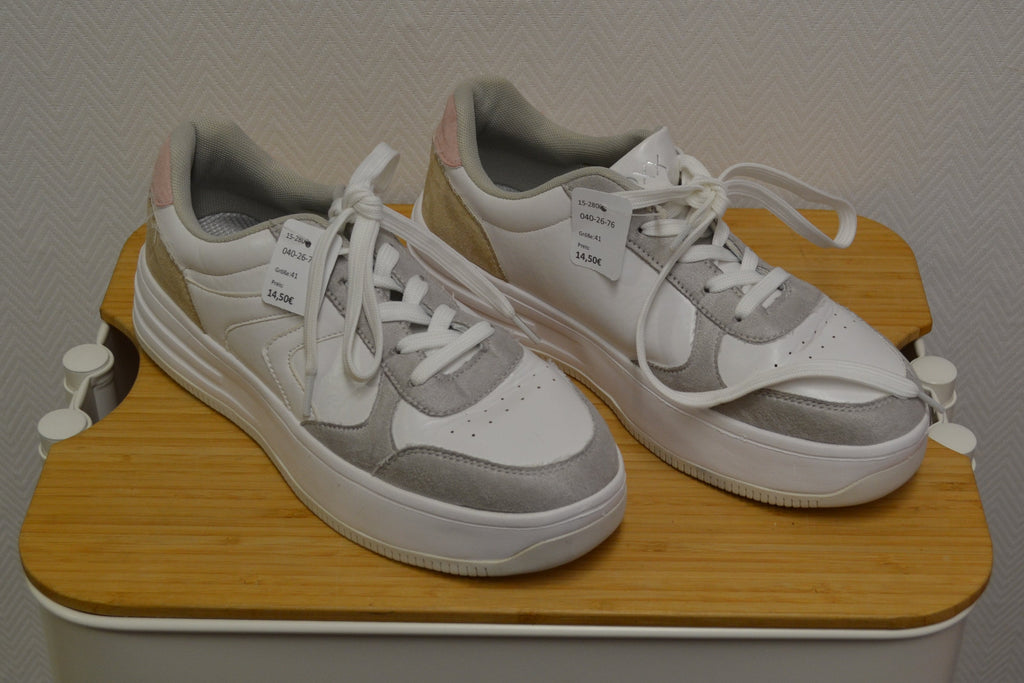 BOXX Damen Sneaker – Weiß/Grau – Größe 41