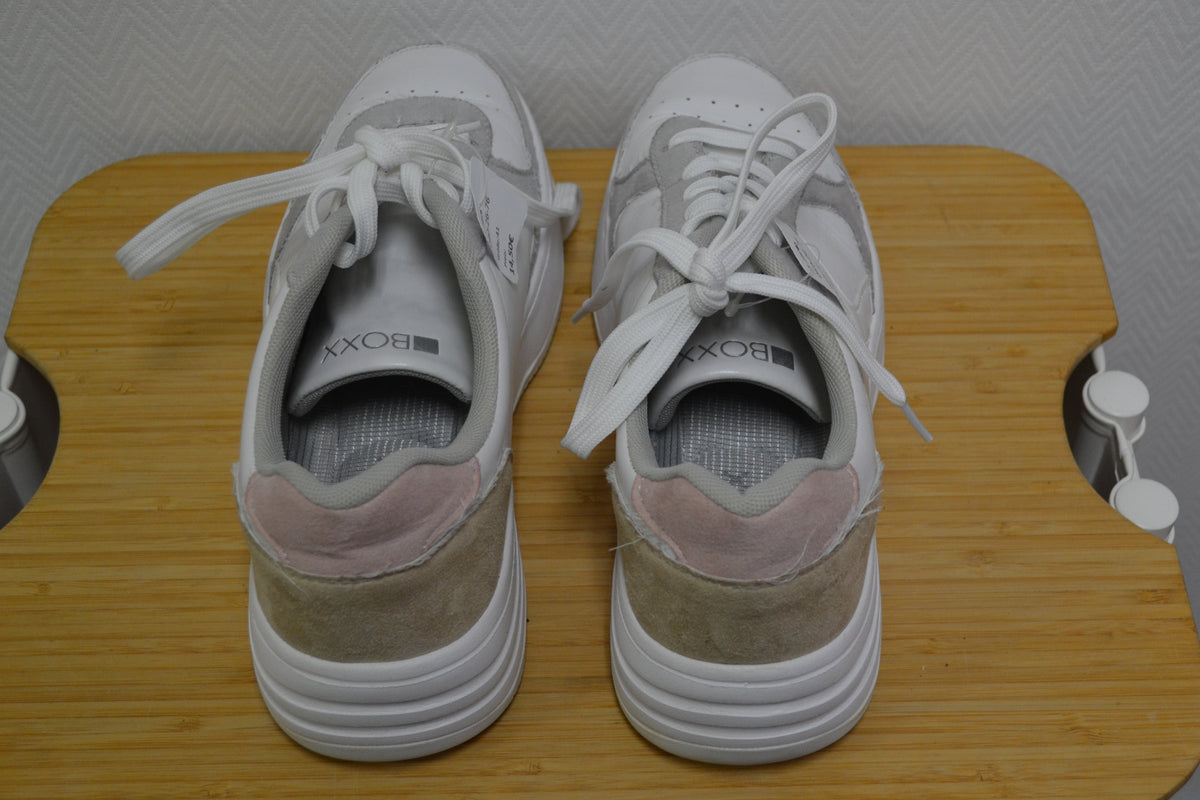 BOXX Damen Sneaker – Weiß/Grau – Größe 41