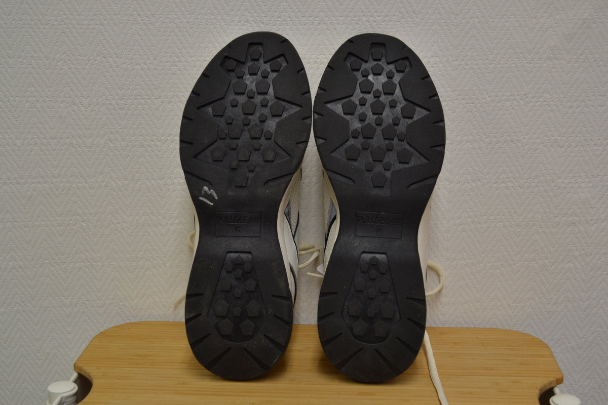 Pull&Bear Damen Chunky Sneaker Weiß Schwarz – Größe 41 – nur 1x getragen